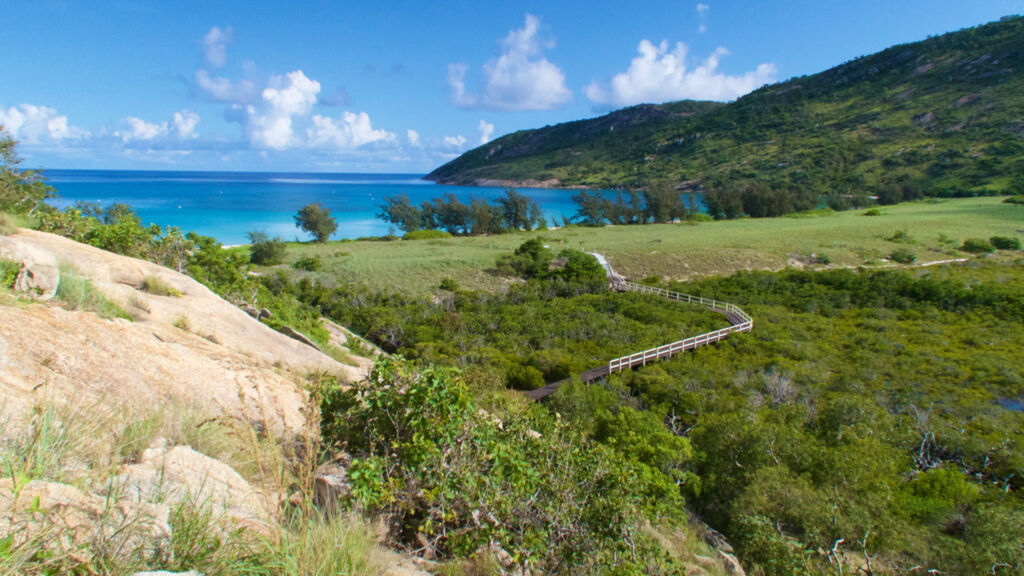 Board walk on Lizard Island
