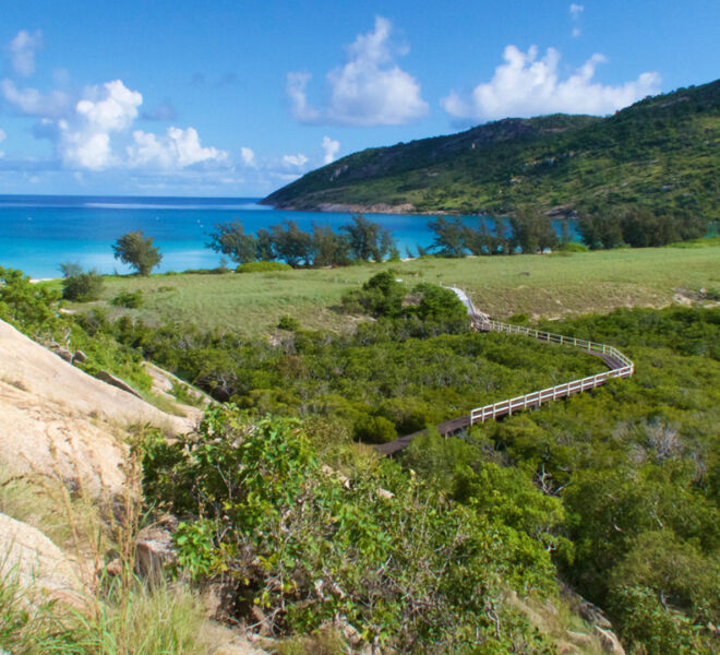 Board walk on Lizard Island