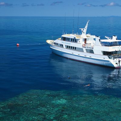 Spirit of Freedom at anchor