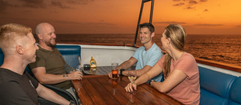 Spirit of Freedom-Sunset drinks on the top deck