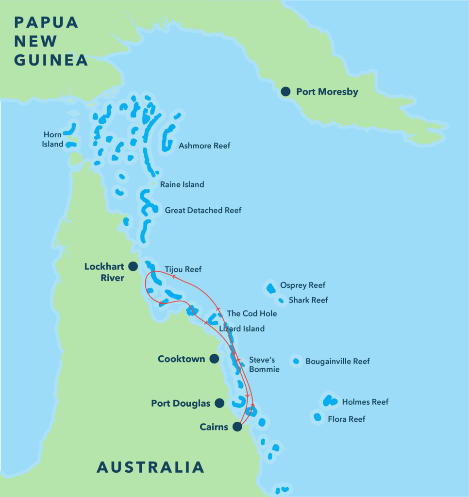 7 Night Beyond The Ribbons Expedition Map